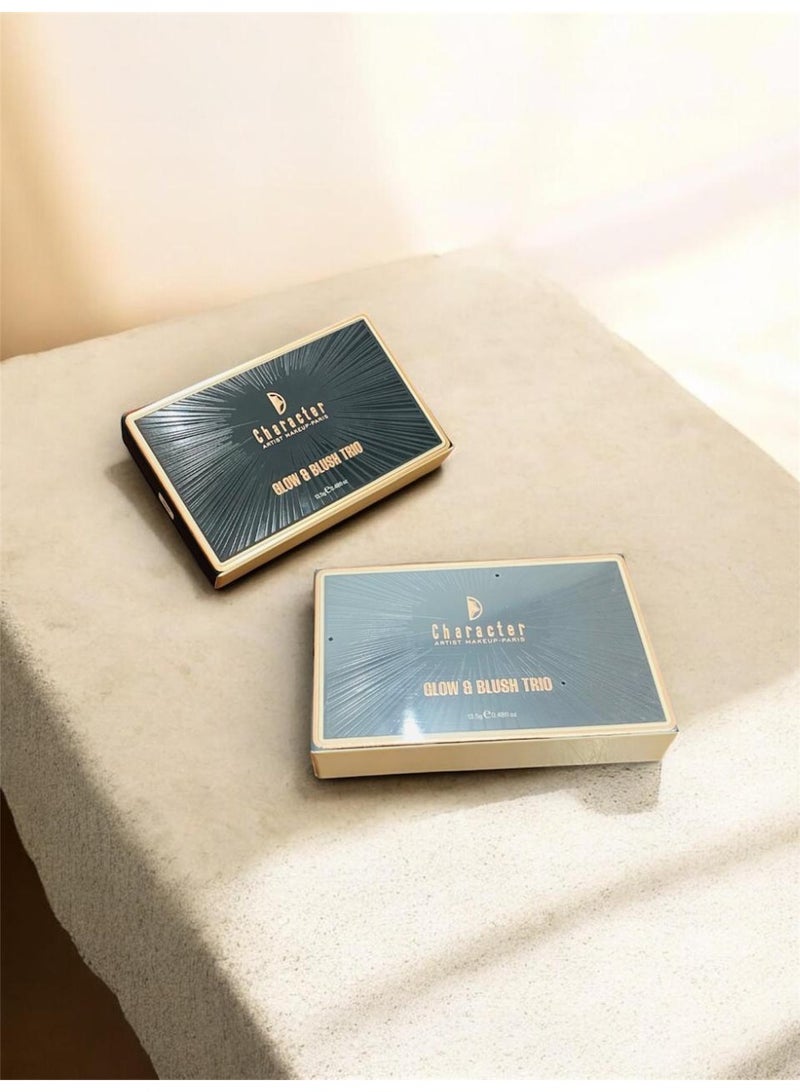 كاركتر باليت هايلايتر وبلاشر جلو آند بلاش تريو من كاركتر– إشراقة طبيعية وثبات طويل (CGT002) - Image 3